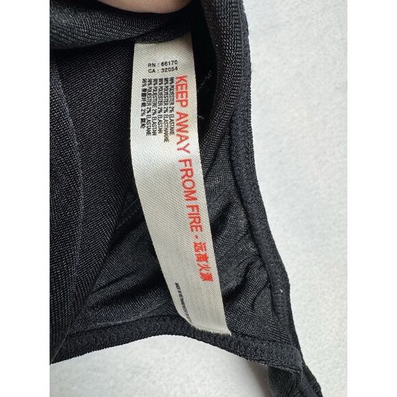 Free People Intimately‎ Turnt Bodysuit Womens S Black Surplice Long Sleeve Thong - Picture 8 of 11